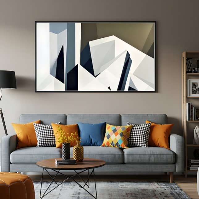Minimalist Faceted Geometry Poster (Creator Uploaded)