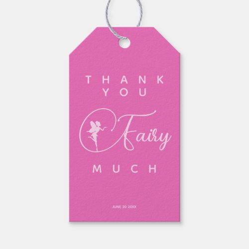 Minimalist Fairy Modern Birthday Thank You Gift Ta Gift Tags