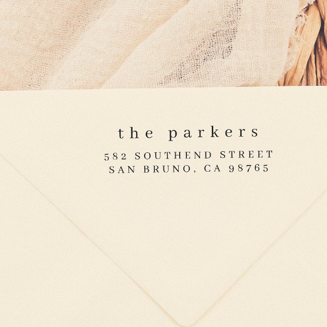 Minimalist Family Name & Address Self-inking Stamp (Creator Uploaded)