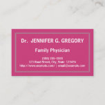 [ Thumbnail: Minimalist Family Physician Business Card ]