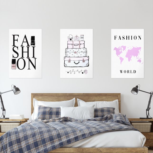  Minimalist Fashion Wall Art Sets (Bedroom)