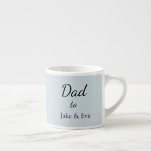 Minimalist Father's Day Espresso Mug Kids Names