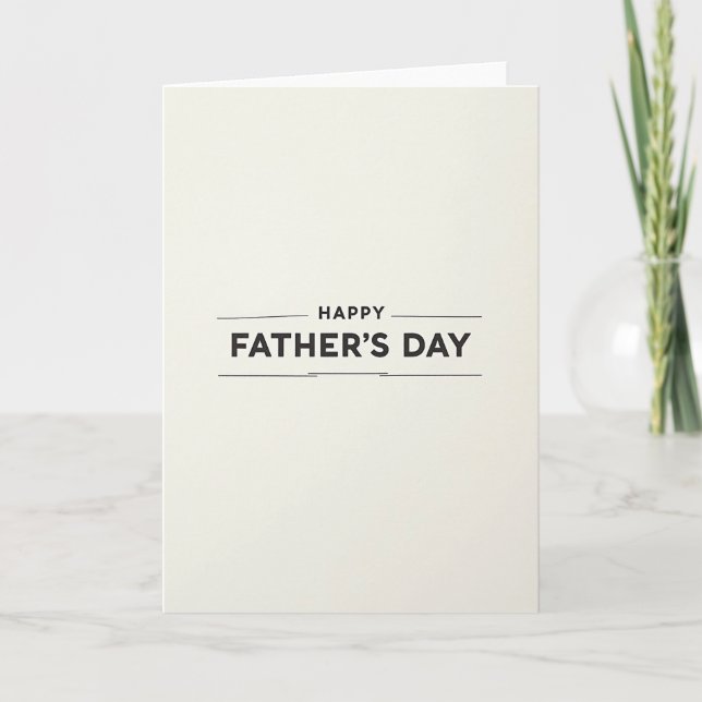 Minimalist Fathers Day Saying Card (Front)