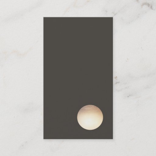 Customizable Minimalist Faux Gold Leaf Circle Business Card
