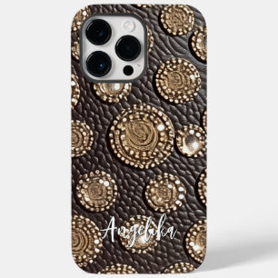 Minimalist Faux Leather Abstract Phone Case