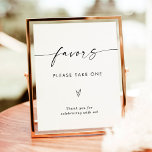 Minimalist Favors Sign, Modern Wedding Favors Sign<br><div class="desc">This Favors Sign features a beautifully modern minimalist elegance to display at your shower,  wedding or special event. Easily edit most wording to match your event! Text and arch colors are fully editable —> click the "Customize Further" button to edit!</div>