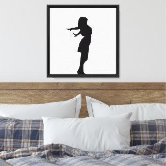 Minimalist Female Silhouette Wall Art