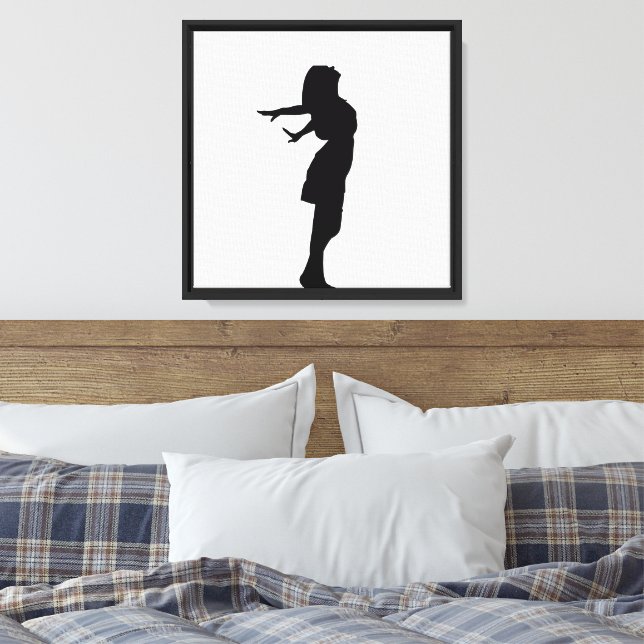 Minimalist Female Silhouette Wall Art (Insitu(Bedroom))