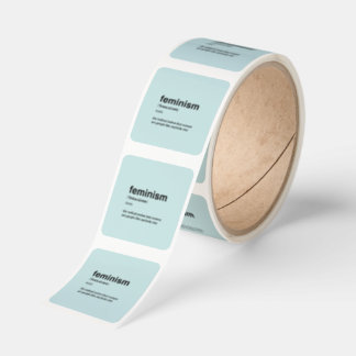 Minimalist Feminism Definition Square Sticker