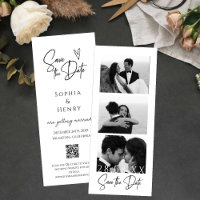 Minimalist Film Strip Photo Booth Save The Date 