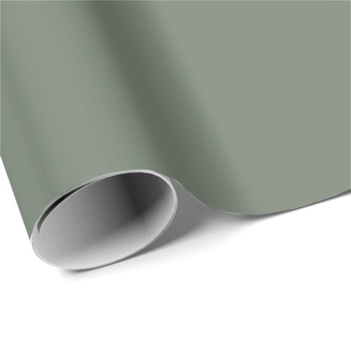 Minimalist Fir Spruce Green solid plain elegant  Wrapping Paper