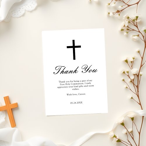 Minimalist First Communion Budget Thank You