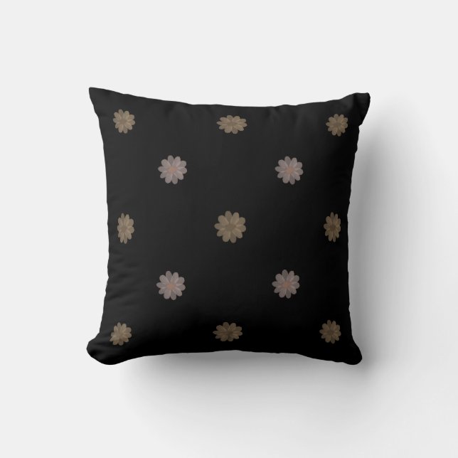 Minimalist flora throw pillow (Front)