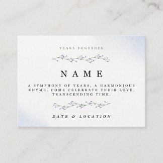 Minimalist Floral Anniversary Invitation Card