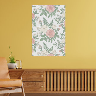 Minimalist Floral Blossoms Botanical Art Poster 