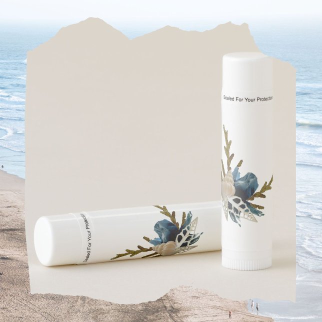 Minimalist floral bouquet marine Ikebana seashell Lip Balm (Creator Uploaded)