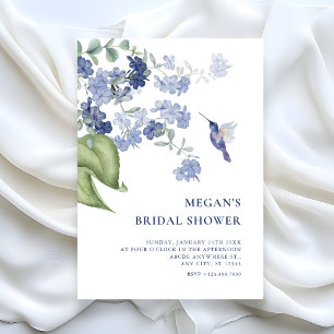 Minimalist Floral branch bird bridal shower Invitation