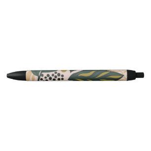 Minimalist floral leaf pen