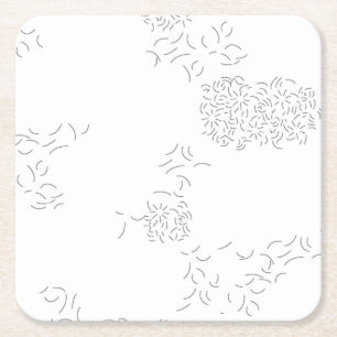 Minimalist Floral Luxury Paper Coaster