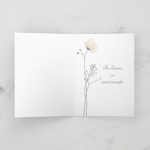 Minimalist Floral Mother’s Day Card – She Blooms