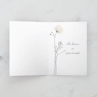 Minimalist Floral Mother’s Day Card – She Blooms