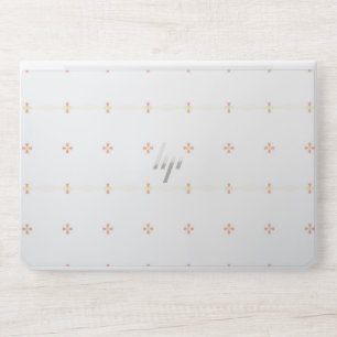Minimalist Floral Pattern on White Background HP Laptop Skin