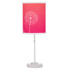 Minimalist Floral Pink White Dandelion Flower