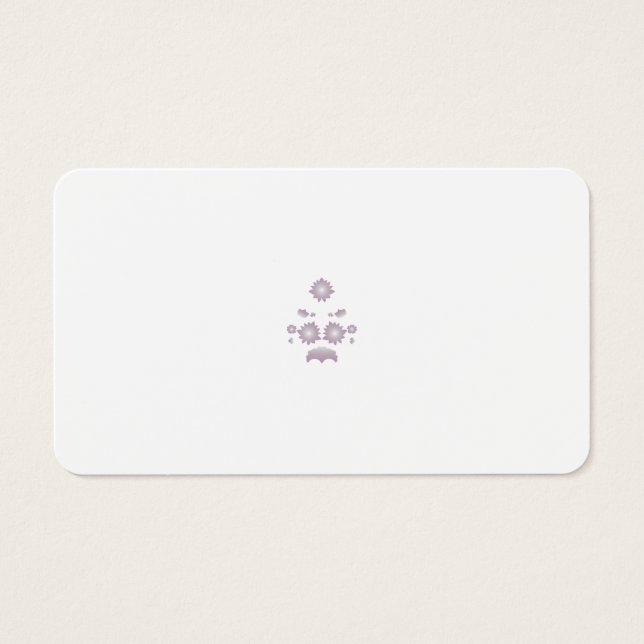 Minimalist Floral Profile Card | Soft Luxury (Front)