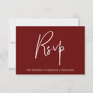 Minimalist Floral RSVP Card