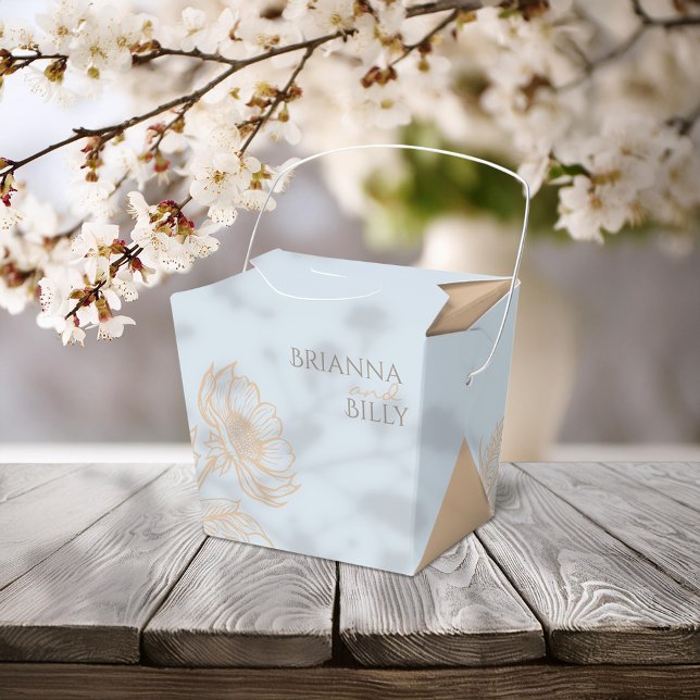 Minimalist Floral Wedding Favor Boxes (Creator Uploaded)