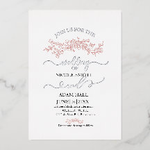Minimalist Floral Wedding Invitation | Elegant Bot