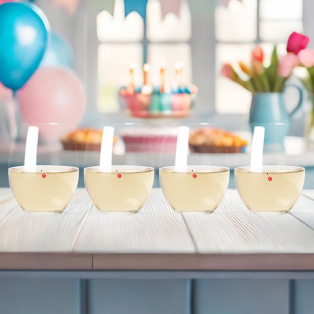 Minimalist Floral Wine Glass Set (Insitu (Baby Shower))
