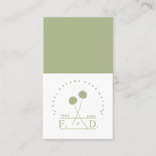 Minimalist Florist Business Card