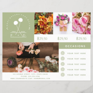 Minimalist Florist Business Photo Flyer