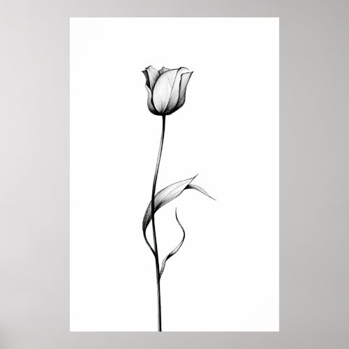 Minimalist Flower series Poster