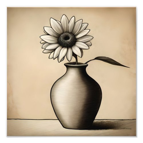 Minimalist Flower Vase Poster