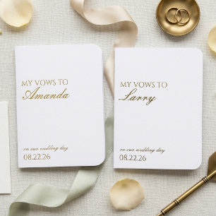 Minimalist Foil “My Vows To” Vow Books