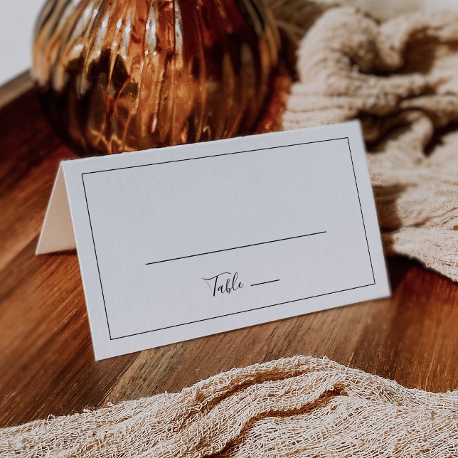 Minimalist Folded Wedding Place Card (Creator Uploaded)