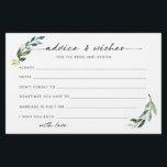 Minimalist foliage advice for the bride to be flyer<br><div class="desc">Gorgeous foliage advice cards for the bride and groom. For more advanced customisation of this design, e.g. changing layout, font or text size please click the "CUSTOMIZE" button above. Please contact me for any questions!</div>
