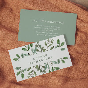 Minimalist Foliage Business Card