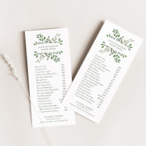 Minimalist Foliage | Salon Price List Rack Card