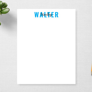 Minimalist For Office or Personal Use Personalized Notepad