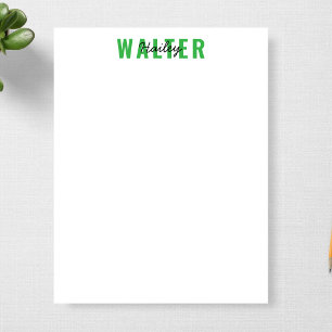 Minimalist For Office or Personal Use Personalized Notepad