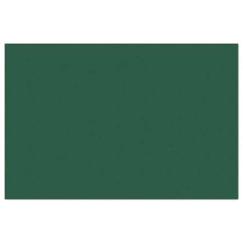 Minimalist Forest Green Plain Solid Color  Tissue Paper