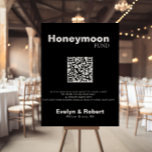 Minimalist Formal Black Wedding Honeymoon Fund  Po Poster<br><div class="desc">This minimalist formal black wedding honeymoon fund is perfect for a rustic wedding. The design features a beautiful font in a black background to embellish the font.</div>