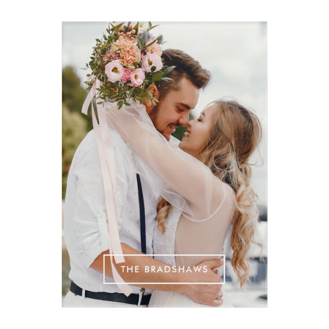 Minimalist Frame Photo Acrylic Print (Front)