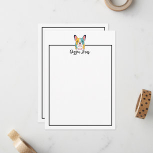 Minimalist – French Bulldog Note Card