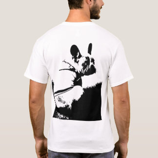 Minimalist French Bulldog Silhouette – Bold Black T-Shirt