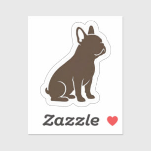 Minimalist French Bulldog Silhouette Dog Lover Des Sticker