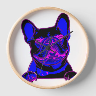 Minimalist French Bulldog Wall Clock - Personalize